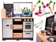 Kuchnia dla dzieci Lulilo LOFT XXL Drewniana MDF z akcesoriami 96 cm KX6286 (5903039717879) - obraz 2