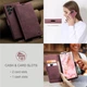 Чехол-книжка CaseMe из нубука для Samsung S24 Ultra Бордовый - изображение 6