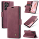 Чехол-книжка CaseMe из нубука для Samsung S24 Ultra Бордовый - изображение 7