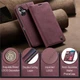 Чехол-книжка CaseMe из нубука для Samsung A07 Бордовый - изображение 7