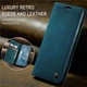 Чехол-книжка CaseMe из нубука для Samsung S23 Бирюзовый - изображение 9