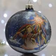 Ялинкова іграшка новорічна куля Santa Shop Дівчинка-Мотанка Синій 10 см (4820001112450) - зображення 1