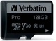 Карта памяти Verbatim Pro microSDXC 128GB UHS-I U3 V30 + SD-адаптер (47044) - изображение 2