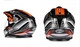 Мотошолом ATV - Enduro - кросовий NAXA - CO3/H/XXL Оранжево-чорній - зображення 3