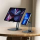 Подставка для планшета Baseus Desktop Biaxial Foldable Metal Stand (FOR TABLETS) gray - изображение 4
