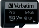 Карта памяти Verbatim Pro microSDXC 64GB UHS-I U3 V30 + SD-адаптер (47042) - изображение 2