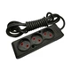 Сетевой удлинитель TECCO 5м 3 поста black (8681277843310) - изображение 1
