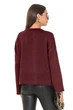 Короткий вільний светр SVTR. Бордо 42-50 - зображення 7