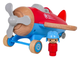 Zestaw do zabawy Drewniany samolot Czerwony ZDR.WB008C.CR (5903864971286) - obraz 3