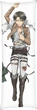 Подушка дакімакура Levi Ackerman 3 (Attack On Titans) Розмір: 30х75 cm - зображення 1