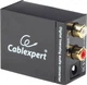 Цифро аналоговый аудио преобразователь звука Cablexpert 1xToslink -> 2xRCA Black (DSC-OPT-RCA-001) - изображение 1