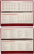 Планинг настольный датированный 2026 (30х14см, бордовый) Leo Planner Persona 252656 - изображение 4