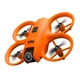 Квадрокоптер V66 Mini — дрон с 8K камерой, 180° поворотом, Wi-Fi FPV, дальность до 200 м, время полёта до 12 минут, оранжевый - изображение 4