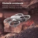 Квадрокоптер GT3 серый – дрон с 4K камерой, FPV, датчики препятствий, оптическое позиционирование, дальность до 10 минут, до 100 м, аккумулятор 500 мА·ч 3,7 В, серый - изображение 6