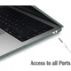 Чехол-накладка Hardshell для MacBook Air 15.3" A2941 / A3114 / A 3241 M2 2023 / M3 2024 / M4 2025 зеленая матовая Dark green пластик - изображение 4