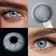 Синие контактные линзы с диоптриями ELITE Lens "Айс Эндорфин Блу" 2 шт. -4.50 - изображение 7
