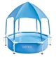 Каркасный бассейн Intex Steel Pro Frame Pool с тентом-зонтом 183х38 см круглый (IND-28209) - изображение 1