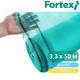 Сетка фасадная защитная, затеняющая Fortex 3,3x50 м, 165 м2, 60 г/м2, зеленая - изображение 6