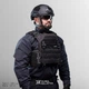 Плитоноска Warmor Gen.3 Cordura без подсумков ЧЕРНАЯ - изображение 7