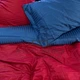 Комплект постельного белья Наша Швейка (простынь на резинке) Сатин страйп Красный люкс и ярко синий однотонный Семейный 2 х 150*215 см - изображение 3