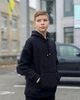Дитячий однотонний теплий костюм для хлопчика підлітковий (худі+штани) Носи своє 140 Чорний p-12652 (p-12652-141705) - зображення 9