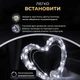 Гірлянда нитка роса на ялинку 10 м від юсб GarlandoPro на 100 led світлодіодів крапля білий провід Біла - зображення 13