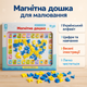 Магнитная доска для рисования "Країна іграшок" буквы+цифры, мелки, маркер PL-7061 - изображение 3