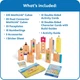 Learning Resources hand2mind MathLink Cubes Numberblocks Учимся считать от 21 до 30 Обучающий игровой обучающие кубики для счета, набор для изучения чисел и математики - изображение 2