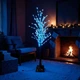 Светодиодное дерево-гирлянда с коричневым стволом, 1,5м, 225LED, 220V, IP40, Белый - изображение 5