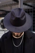 Мужская Шляпа Fedora Чёрная Without - (364891) - изображение 2