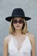Женская Шляпа Fedora Черная С Ремнем - (364888) - изображение 2