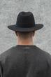 Мужская Шляпа Fedora Черная С Лентой - (364885) - изображение 3