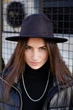 Женская Шляпа Fedora Черная Однотонная Without - (364892) - изображение 2