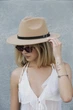 Женская Шляпа Fedora С Ремнем Beige Элегантный Стиль - (362900) - изображение 1