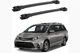 Toyota Sienna 2010-2020: Поперечные рейлинги для багажника (2 шт) - изображение 3
