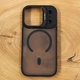 Чохол Baseus Smoke case Magsafe with Metal Stand для iPhone 17 Pro Black - зображення 1