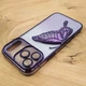 Чехол Hoco Butterfly case для iPhone 17 Pro Dark Purple - изображение 3