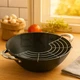 Котел чугунний "Wok", з антипригарним мармуровим покриттям 28 см, 3.6л Kamille KM-4806MR - зображення 1