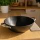Котел чугунний "Wok", з антипригарним мармуровим покриттям 28 см, 3.6л Kamille KM-4806MR - зображення 3