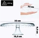 Patera na ciasto Kadax szklana na nodze 32 cm (5903699425701) - obraz 2