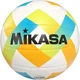 Мяч для пляжного волейбола Mikasa BEACH CLASSIC бело-желто-голубой Размер 5 BV543C-VXA-LG - изображение 4