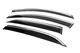 Ветровики с хромированным молдингом Niken Luxury (4 шт) для Chevrolet Equinox 2018-2025 гг - изображение 2