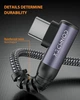 Кабель CONMDEX USB A to USB-C 15Вт, USB 3.2 Gen2, 10Gbps, Г-образный, 0.6м, grey - изображение 5