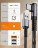 Кабель CONMDEX USB A to USB-C 15Вт, USB 3.2 Gen2, 10Gbps, Г-образный, 0.6м, grey - изображение 7