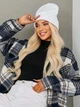 Шапка Лопата двухслойная one size унисекс Белая - изображение 7