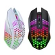 Игровая мышка беспроводная геймерская аккумуляторная Honeycomb RGB 1600DPI подсветка (чёрная) - изображение 7