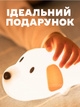 Ночник игрушка 3DTOYSLAMP детский светильник для сна щенок силиконовый с LED аккумулятором таймером автовыключения 2 цвета свечения мягкий декоративный для украшения дома спальни детской комнаты гостиной 15.5×9×7 см оригинальный подарок ребенку - изображение 4