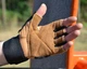 Рукавички для фітнесу MadMax MFG-269 Professional Brown S - изображение 7