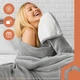 Одеяло флисовое двухстороннее Ruhhy 26293 теплое покрывало 200 x 150 см Светло-серое - изображение 7