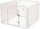 Складаний манеж для собак LEAN Toys з надійними дверцятами 90 x 60 x 60 см Білий (5905991033561) (955555912285531) - Уцінка - зображення 1